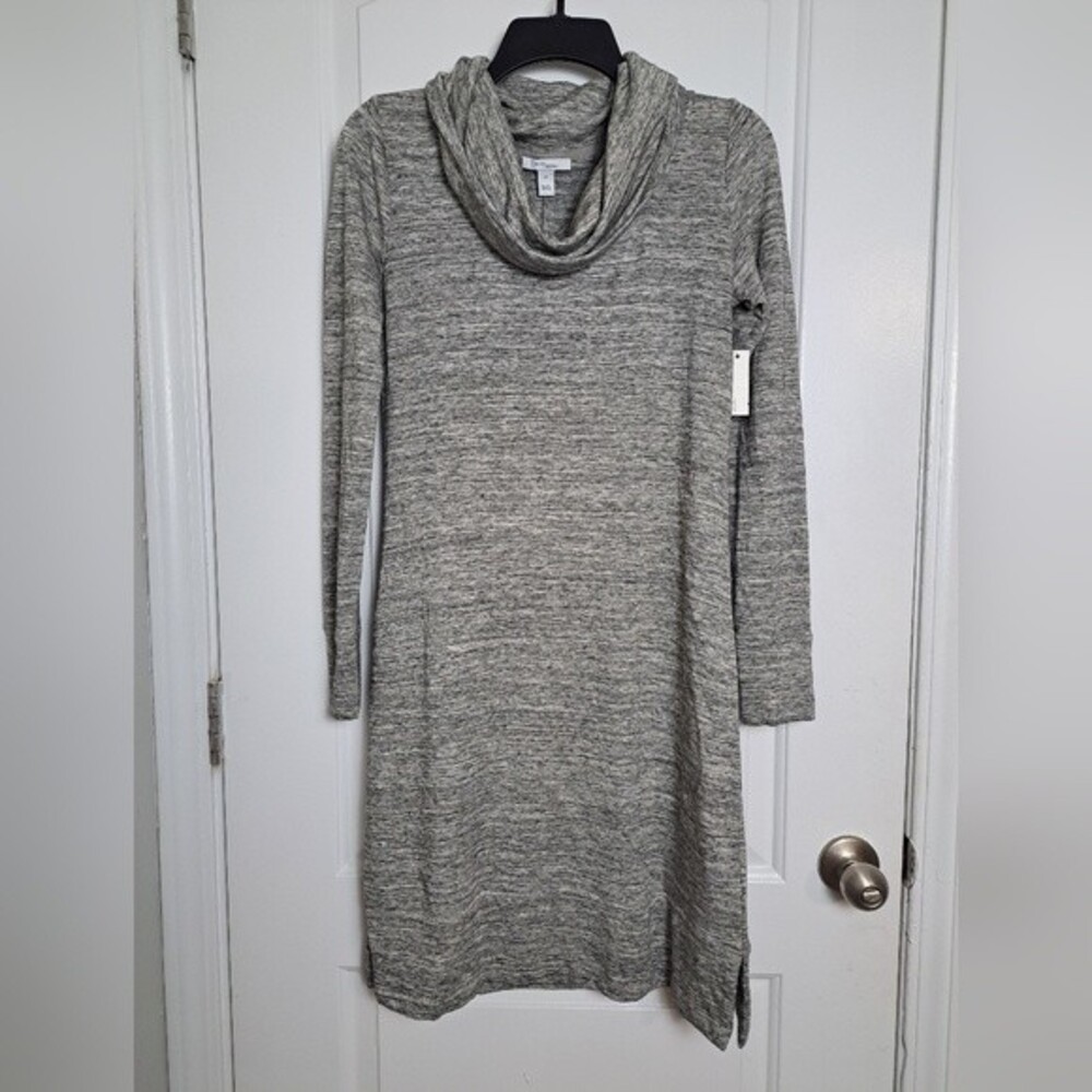 Daily Ritual Women's Supersoft Terry Relaxed LongSleeve Cowl-Neck Dress sz xs